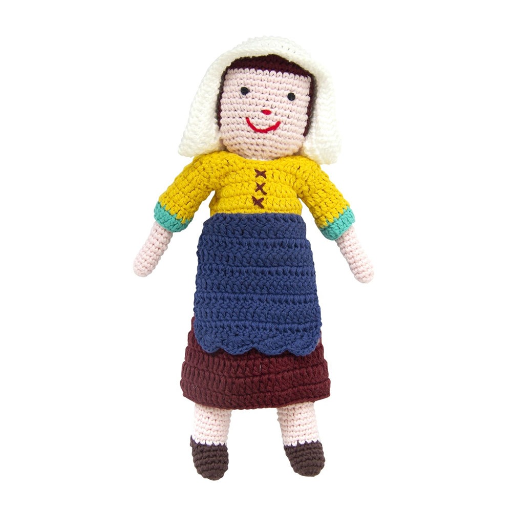 Milkmaid from Vermeer crochet doll