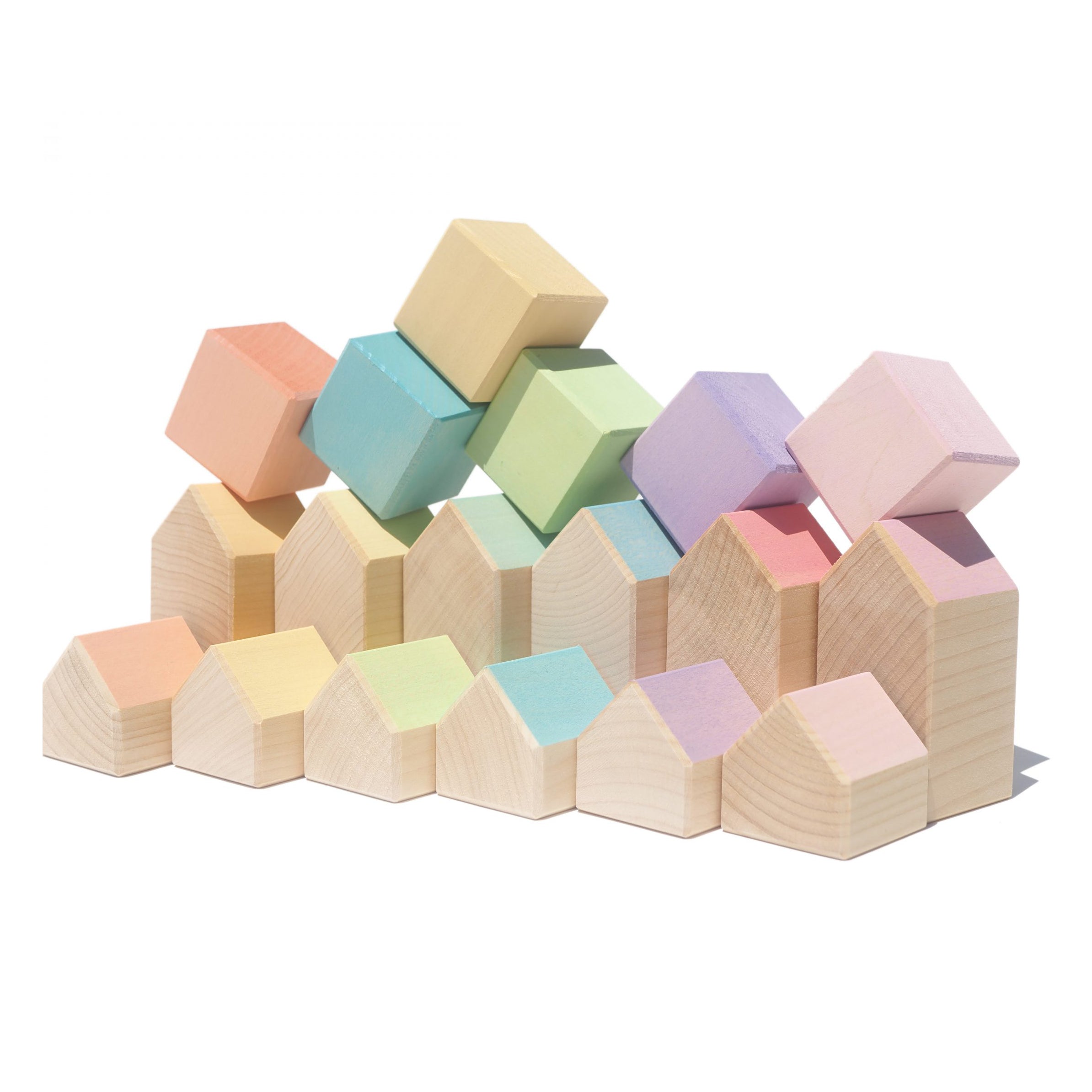 Pastel Houses and Cubes
