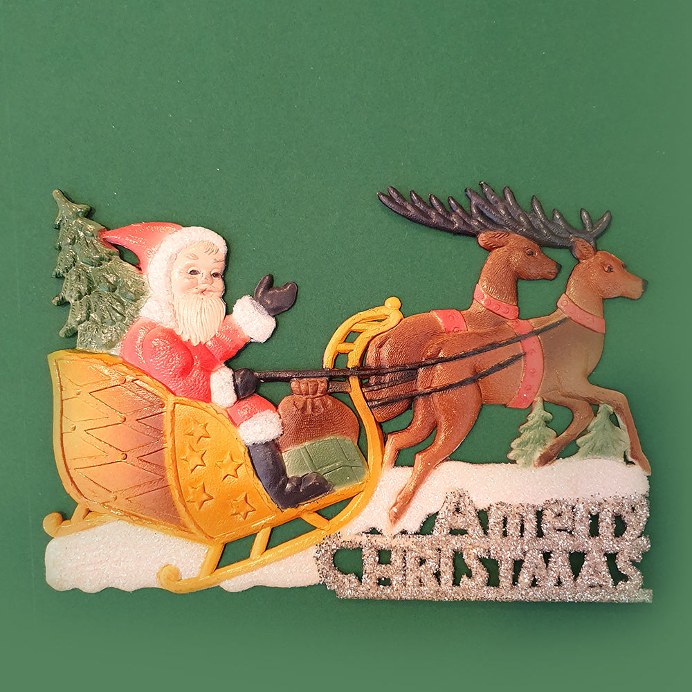 Vintage Weihnachtsdekor-Santa's Schlitten