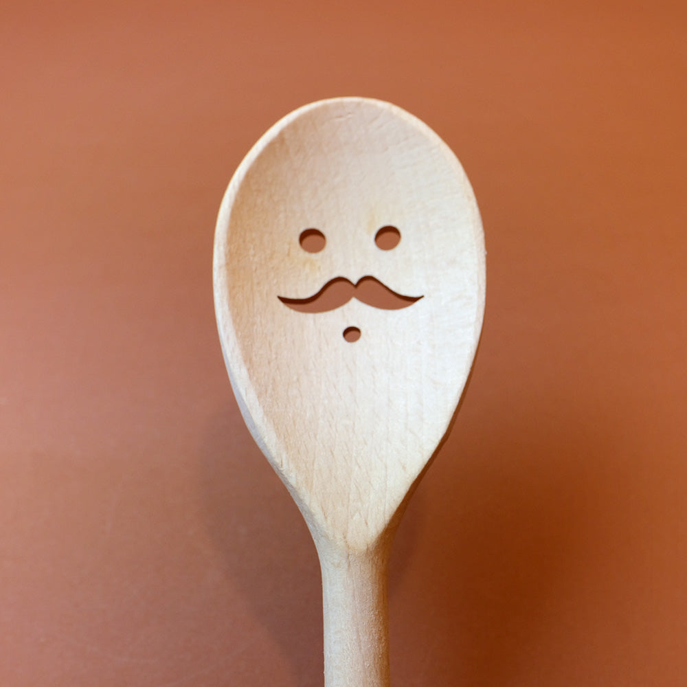 Smiley wooden spoon
