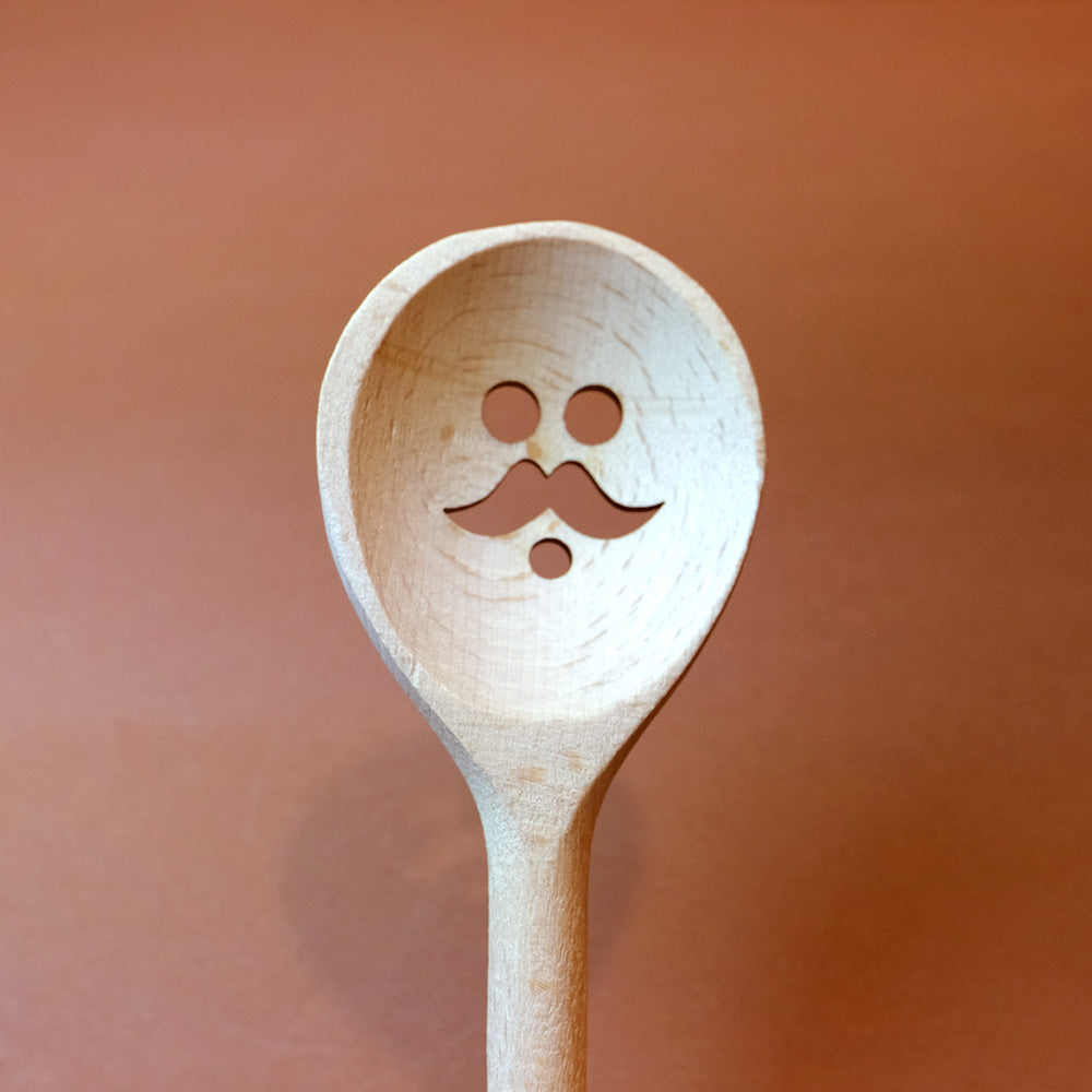 Smiley wooden spoon