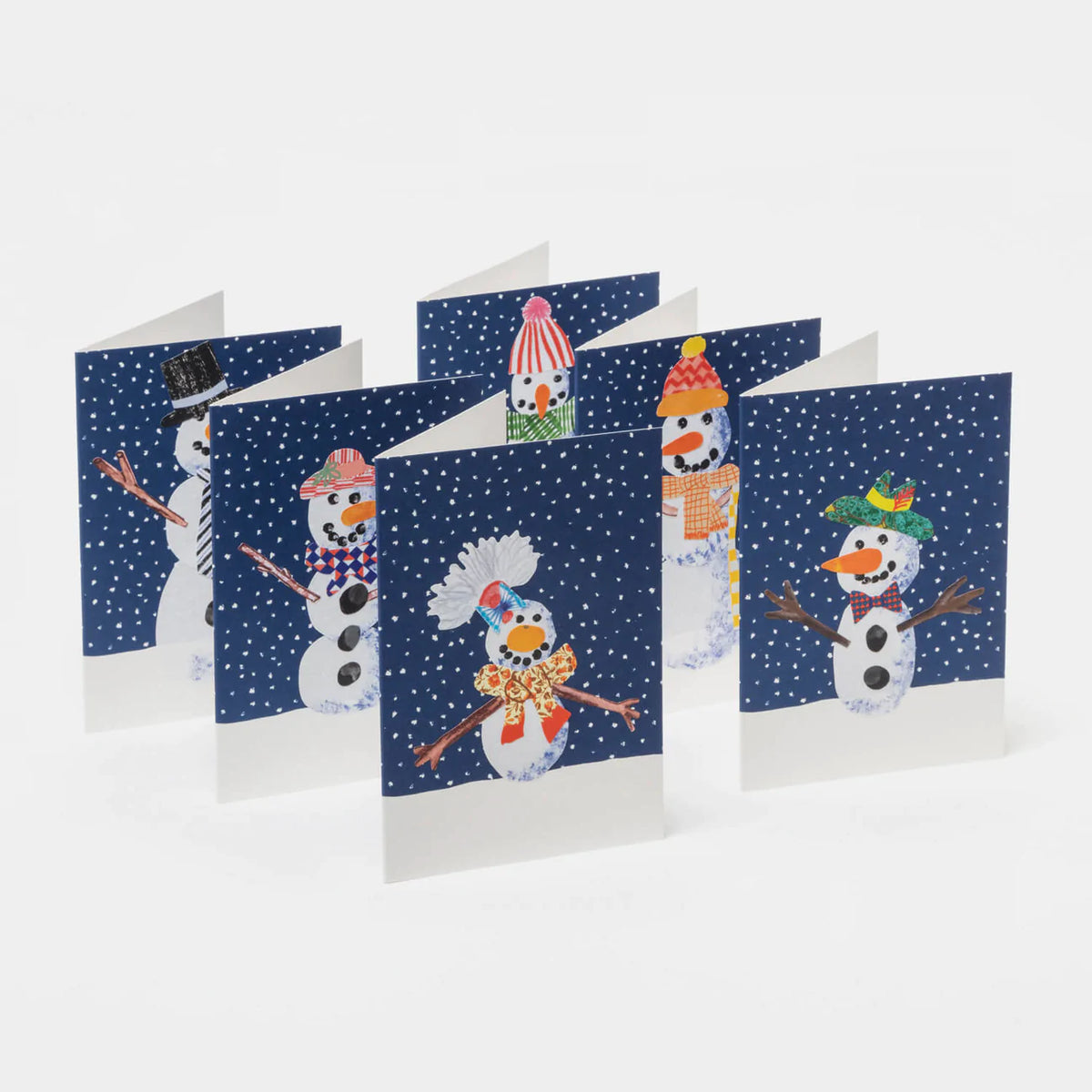 DIY Christmas Cards' Snowman (6 Cards in a Set)