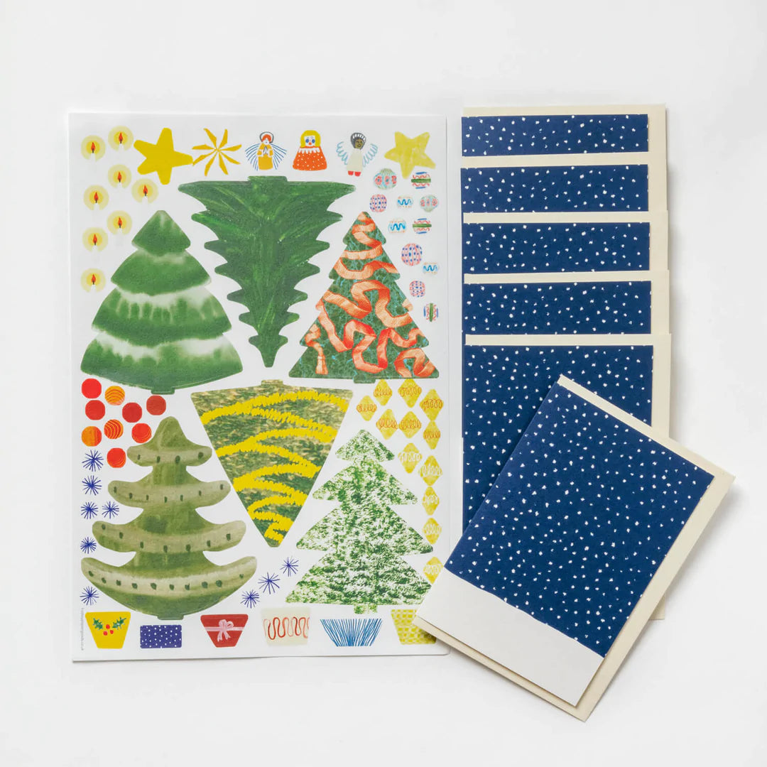'Make Your Own Christmas Cards' Christmas Tree (6 Cards in a Set)