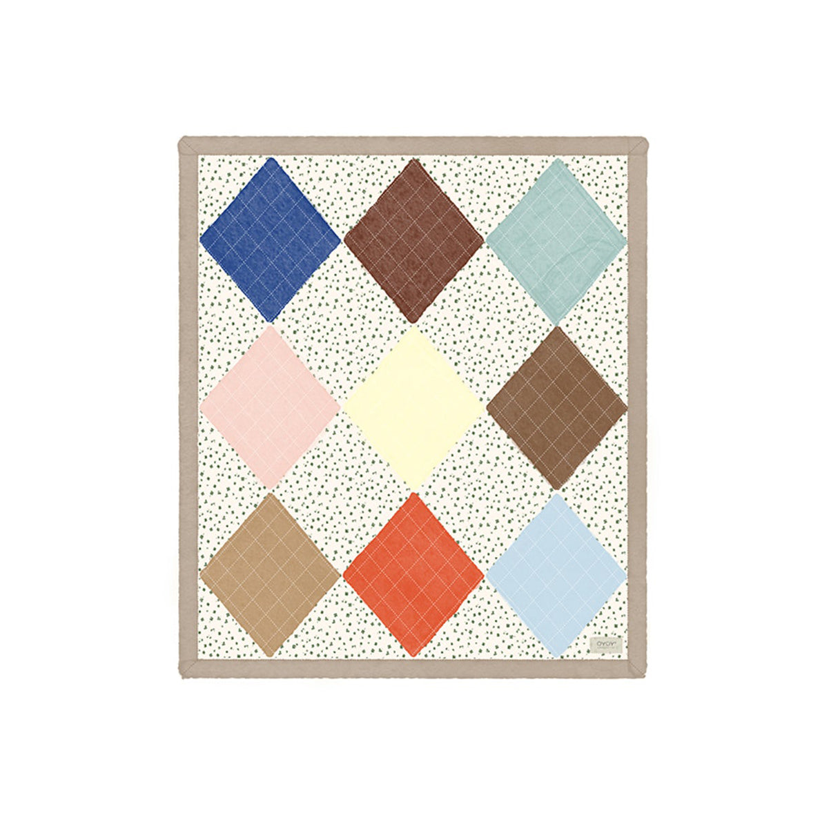 QUILTED AYA WALL RUG - SMALL - MULTI