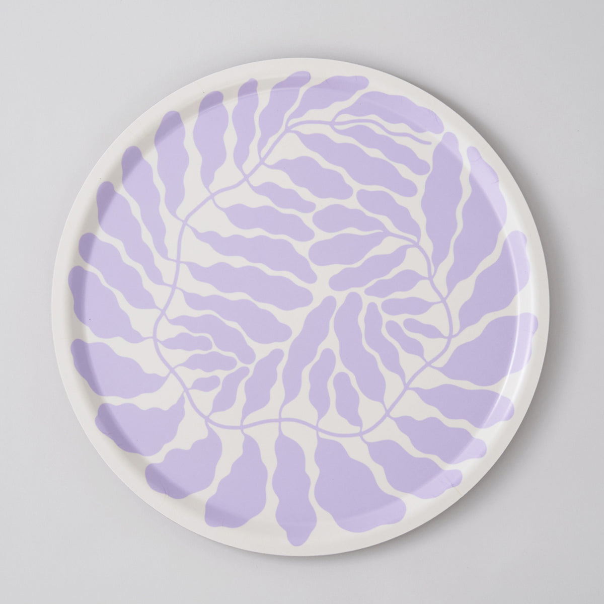 Lilac Leaves Round Art Tray – MADRE