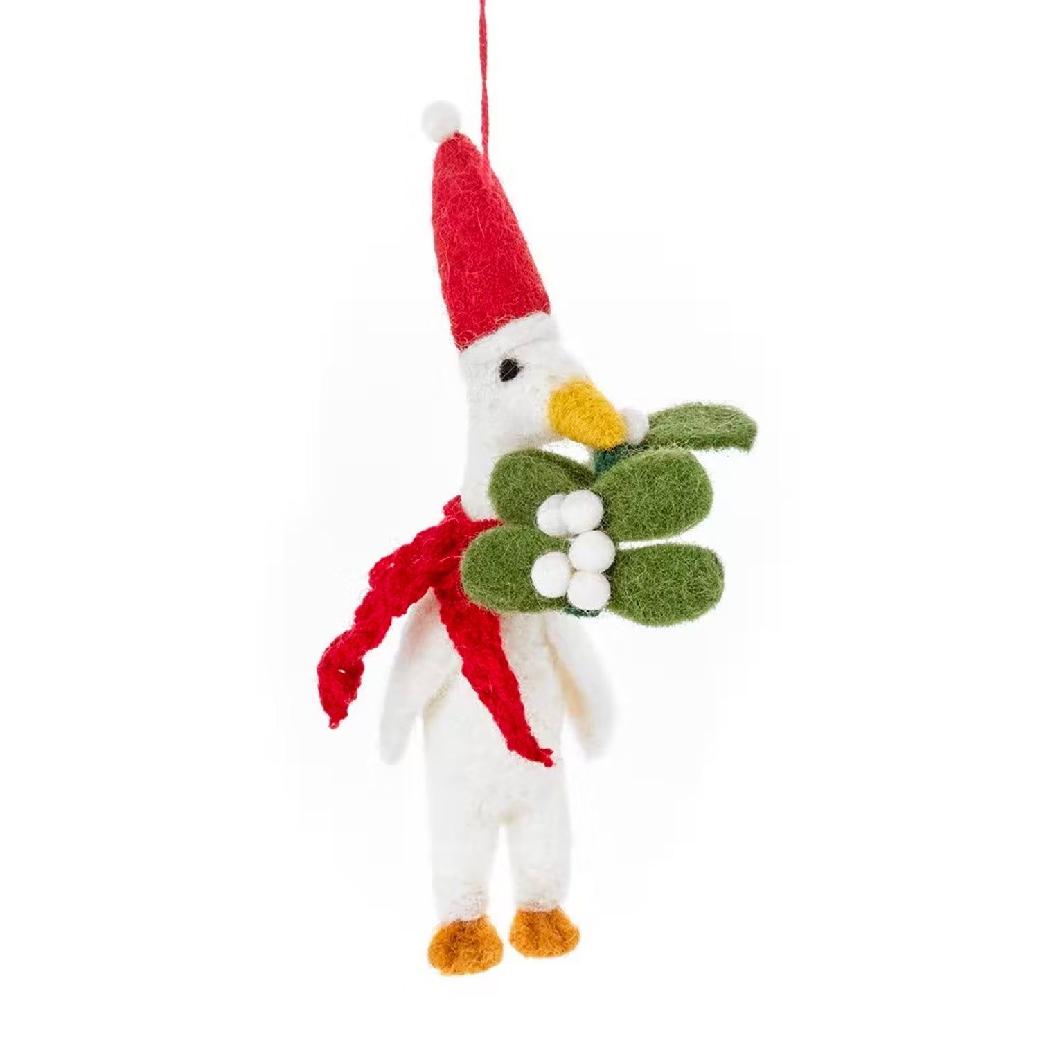 Handmade Christmas Quacker Duck Hanging Felt