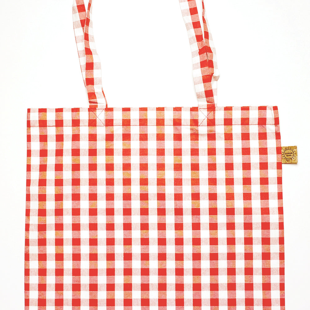 Gingham tote bag - Summer Made