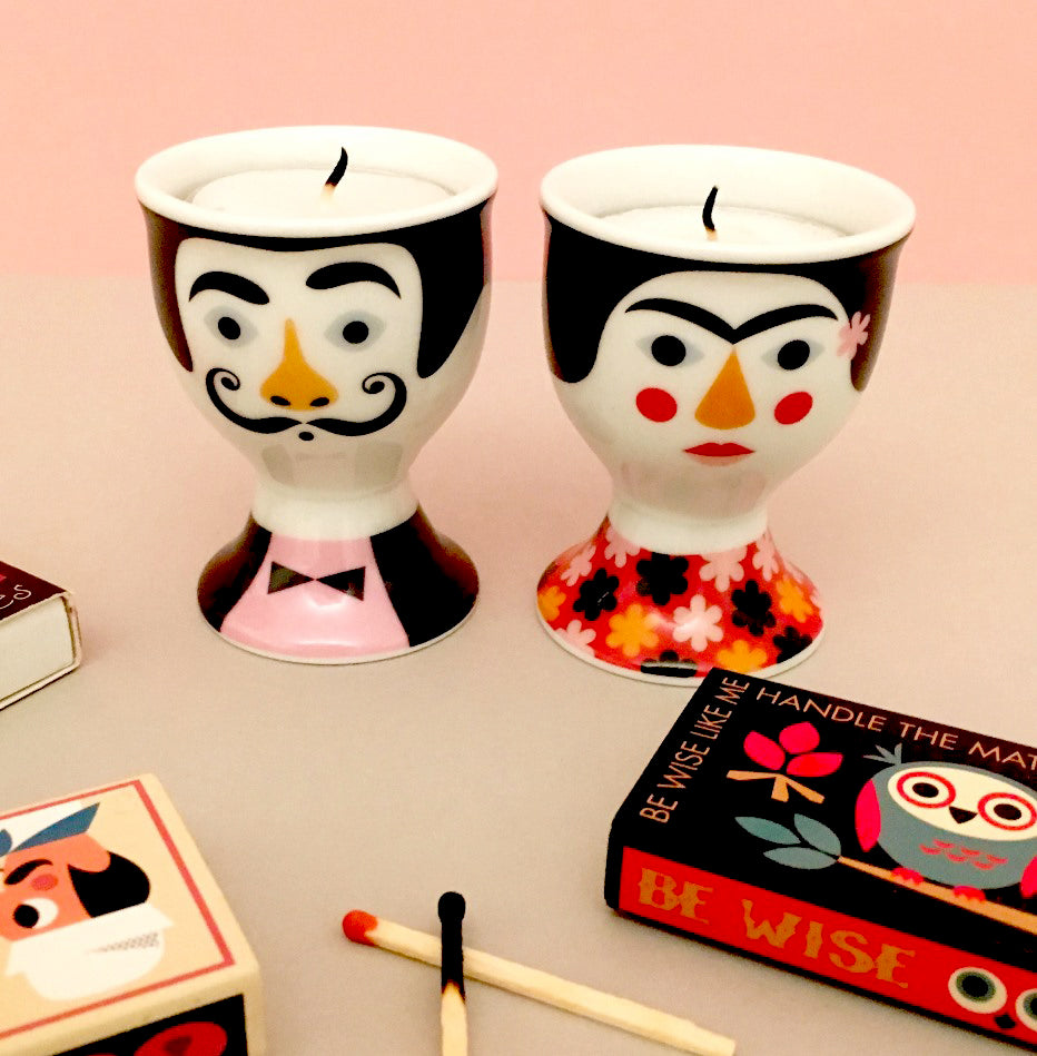 Frida & Salvador Egg Cups (Set of 2)