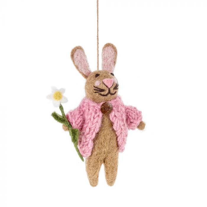 Handmade Blossom the Bunny Hanging Felt