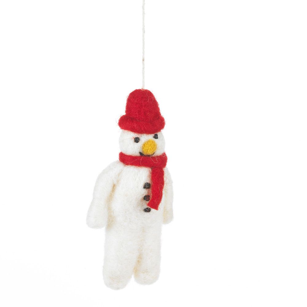 Handmade Mr. Snowman Hanging Felt