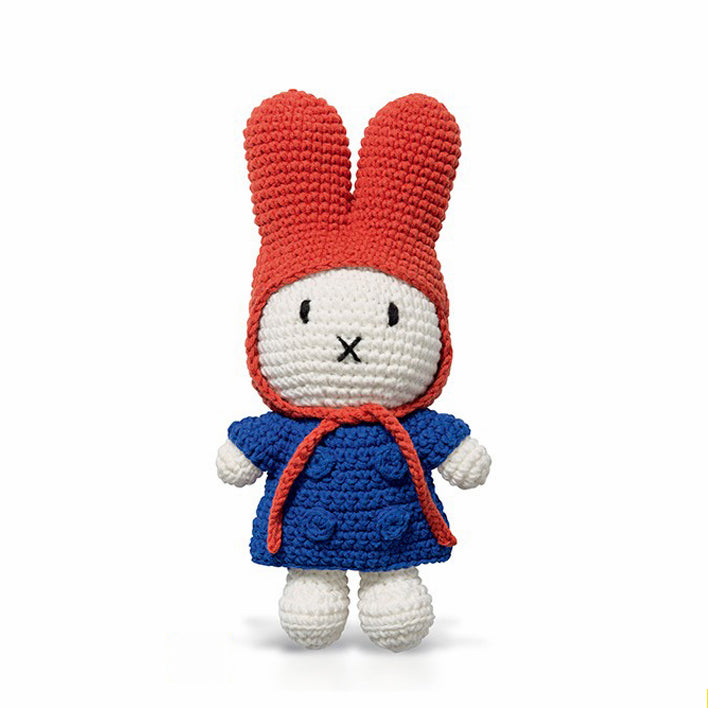 Handmade Miffy - Blue coat and red hat
