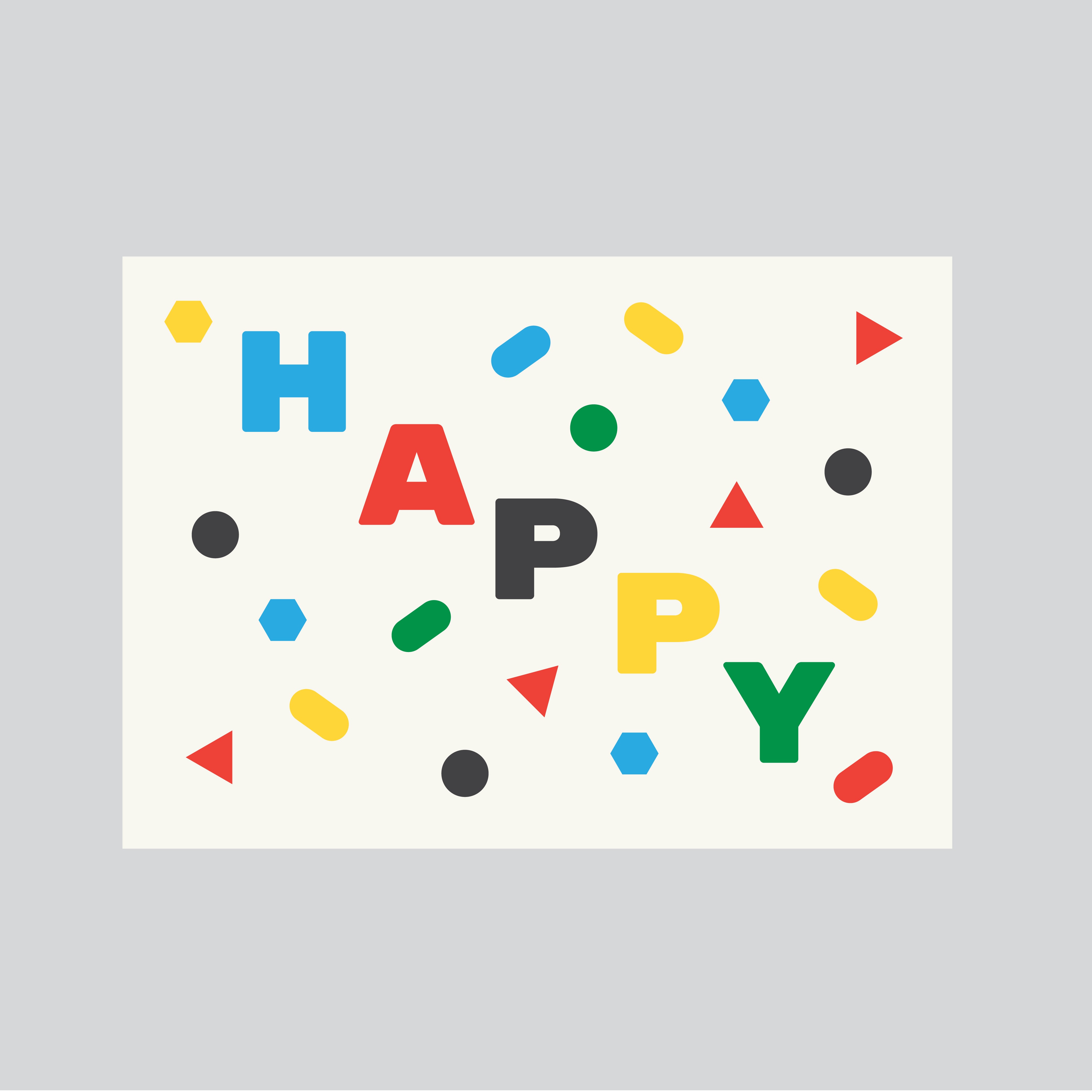 Post a card  - Happy