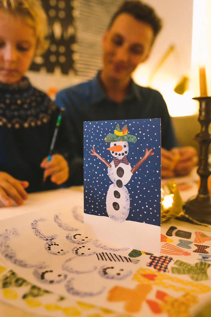 DIY Christmas Cards' Snowman (6 Cards in a Set)
